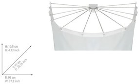 WENKO 23863100 - Zuhanytartó 96x72 cm rozsdamentes acél/fehér