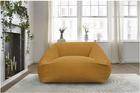 Sárga kordbársony babzsákfotel Lilibet – Bobochic Paris