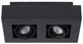 Lucide 09119/11/30 - XIRAX LED spotlámpa 2xGU10/5W/230V fekete