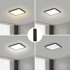 Brilagi - LED Dimmelhető lámpa SLIMFRAME LED/25W/230V 30x30 cm fekete + távirányító
