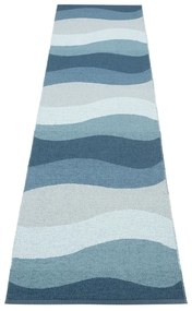 Kék kültéri-beltéri futószőnyeg 70x300 cm Urvi Water – Pappelina