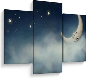 Kép - Hold csillagokkal (90x60 cm)