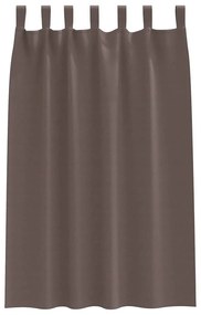 Függönyök függönyökkel 2 pcs sötétbarna 175x140cm Poliészter