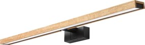 BRILAGI - LED fürdőszobai tükörvilágítás 3 az 1-ben WOODY MIRROR LED/15W/230V IP44 fekete/tölgy