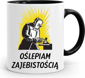 Fekete Bögre Hegesztőnek, Vakító, fényképes nyomattal