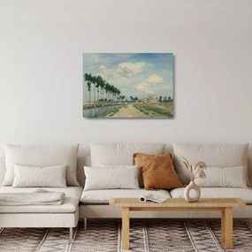 Üveg kép - Johan Barthold Jongkind, The Towpath, reprodukciók (70x50 cm)