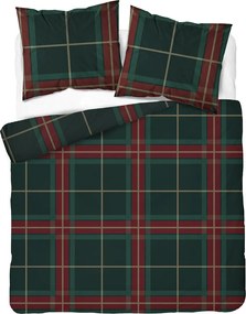 Karácsonyi Ágyneműhuzat Garnitúra 160x200 Pamut Téli Kockás 5819A