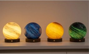 Barna-sötét natúr színű USB fénydekoráció ø 8 cm Polar Cloud – Gingko