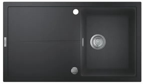 GROHE 31640AP0 – K400 kompozit mosogató, 860 × 500 mm, gránit/fekete