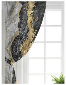 Fekete-aranyszínű függöny szett 2 db-os 140x260 cm – Mila Home