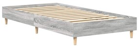 sonoma tölgyszínű szerelt fa ágykeret matrac nélkül 100 x 200cm