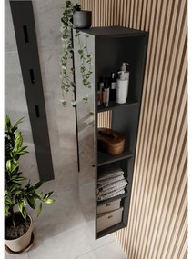 Antracitszürke fürdőszoba szekrény 31x144 cm Vasio – Germania