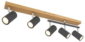 Globo 57911-5G - spotlámpa ROBBY 5xGU10/35W/230V barna/fekete