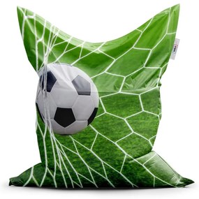 Classic babzsák futball-labda a kapuban - gyerek, zöld
