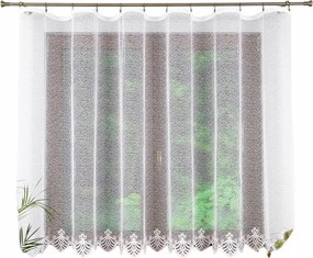 Rövid Kész Függöny Szalaggal, Hálóval Alján Minta 300x140.