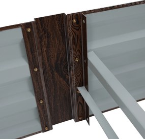 Magasított virágágy, barna, acél, NONKY TYP 7