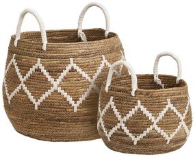 Vesszőfonott tárolókosár szett 2 db-os ø 41x32 cm Altea – House Nordic