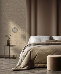 Holden Decor Essence Sunda mogyoróbarna leopárdmintás fémhatású vlies tapéta – 66302
