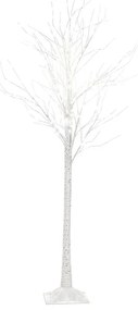 Fehér Kültéri Karácsonyfa Világítással 190 cm LAPPI Beliani