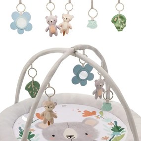 KINDERKRAFT - Gyerek játszószőnyeg COZYPLAY szürke