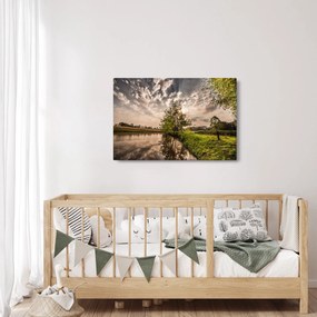 Természet kép sugarakkal (90x60 cm)