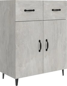 vidaXL betonszürke szerelt fa tálalószekrény 69,5 x 34 x 90 cm