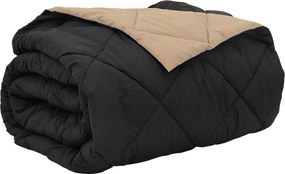vidaXL Nyári Takarmány Fekete és Taupe 240 x 200 cm Mikroszál