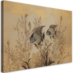 Gario Vászonkép Növények és halak a víz alatt Méret: 60 x 40 cm