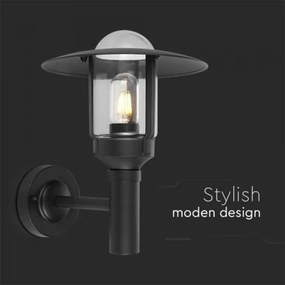 Kültéri fali lámpa 1xE27/60W/230V IP44 fekete