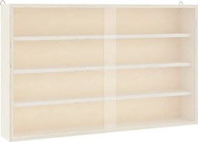 vidaXL fa gyűjtői vitrin ajtókkal 60x8,5x37 cm