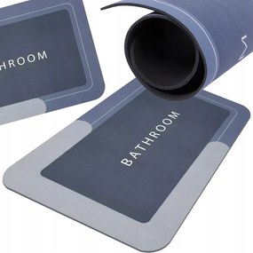 Fürdőszobaszőnyeg Gyorsan Száradó 60x40 Téglalap Alakú Habszivacs Fürdőszobaszőnyeg