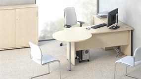 Szekrény, 3 rendező magas, tolóajtós, polcos, MAYAH Freedom SV-13, juhar (IBXSZ13J)