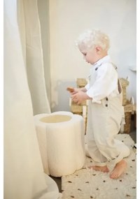 Childhome - Taburet FLOWER átm. 35 cm krémes