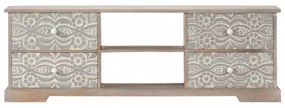 tömör akácfa TV-szekrény 120 x 30 x 40 cm