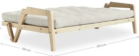 Zöld kinyitható kanapé 204 cm Grab - Karup Design