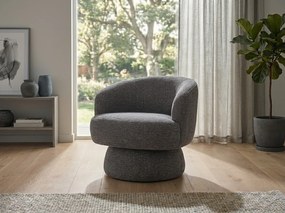 Forgó design fotel COSMIC RAVEN, szürke