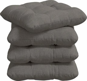 vidaXL Ülőpárnák 4 pcs Világosszürke 40 x 40 cm Bársonyos szövet