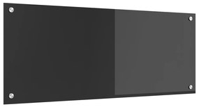 Konyhai Hátfal Sötétszürke 100x40x0,6 cm Edzett Üveg