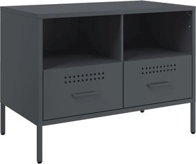 vidaXL antracitszürke acél TV-szekrény 68 x 39 x 50,5 cm