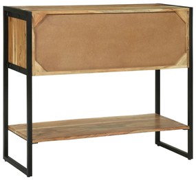 konzol asztal 90x35x80 cm masszív fa akác