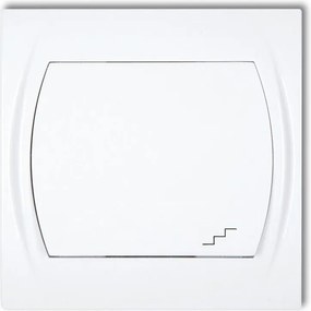 Egykapcsolós kapcsoló fehér LWP-3L Logo Karlik