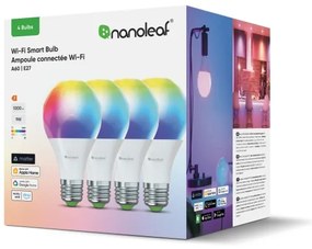 Nanoleaf N7501B02-4A60E-KÉSZLET 4x LED RGBW Dimmelhető izzó A19 E27/9W/230V 2700-6500K