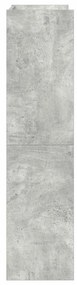 betonszürke szerelt fa cipőtartó 60x25x100 cm
