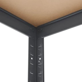 Juskys Sarokpolc - 160x75x40-75 cm - szürke