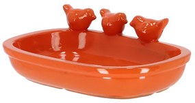 Kerámia madáritató és etető tál, 29 cm, narancssárga
