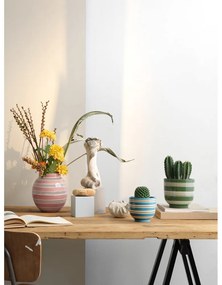 Nuovo sötétzöld-fehér kerámia virágcserép, ø 15 cm - Kähler Design