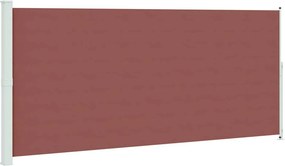vidaXL barna behúzható oldalsó terasznapellenző 220 x 500 cm