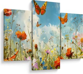 Kép - Pillangók a nyári réten (90x60 cm)