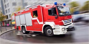 Fotó kép edzett üveg Tűzoltóautó 140x70