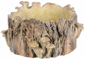 Beton burkolat - tusk with mushrooms, 32 x 29 x 16cm